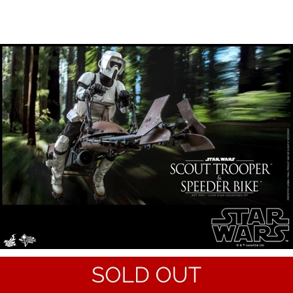 Hot Toys - Star Wars: Return of the Jedi™ - 1/6th scale Scout Trooper and Speeder Bike Collectible Set